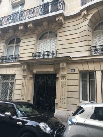 Exterior of 180, rue de la Pompe, former headquarters of collaborationist group headed by Friedrich Berger. Photo by anonymous (date unknown). 