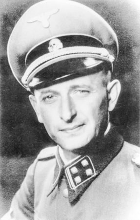 SS-Obersturmbannführer Adolf Eichmann. Photo by anonymous (c. 1941 according to Ms. Stangneth). PD-Expired copyright. Wikimedia Commons.