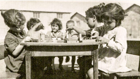 Children in Rivesaltes Camp during World War II. Photo by anonymous (date unknown). Courtesy of Midas Films.