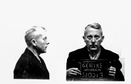 Heinrich Gerike mug shot. Photo by anonymous (c. 1945).