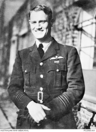Squadron Leader Phil Lamason, Royal New Zealand Air Force. Photo by anonymous (c. January-June 1944). Australian War Memorial. PD-Expired copyright. Wikimedia Commons.