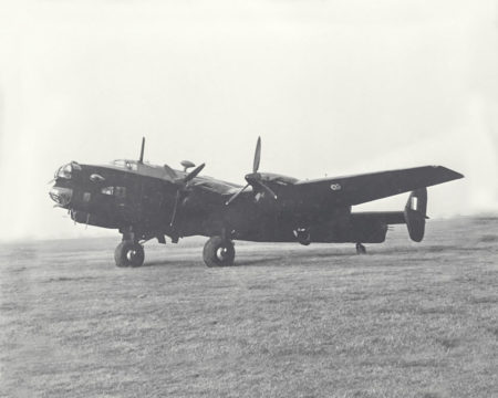 Halifax bomber used by the RAF for daylight bombing during World War II. Photo by anonymous (date unknown). 