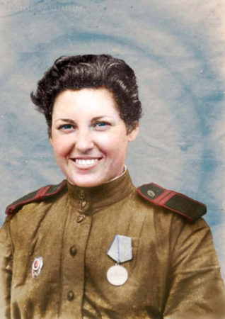Yevgenia Makeeva was credited with 68 kills. Photo by anonymous (date unknown). Media Drum World.