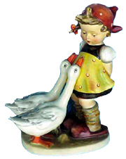 The Hummel “Goose Girl,” one of the most popular Hummel figurines. Photo by anonymous (date unknown).