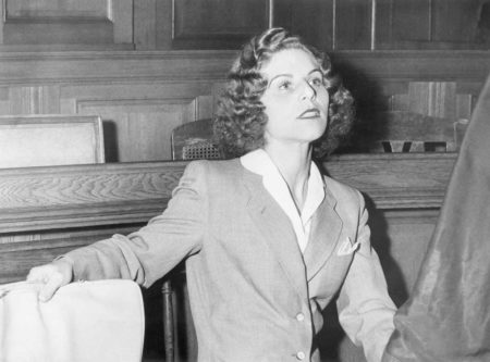 Stella at her West German trial. Photo by anonymous (c. 1957). 