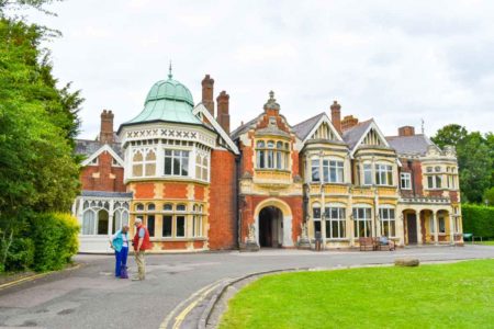 Exterior view of Bletchley Park mansion. Photo by Sandy Ross (13 June 2022). 