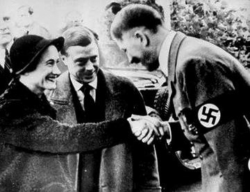 The Duke and Duchess of Windsor meeting Adolf Hitler. Photo by anonymous (c. October 1937).