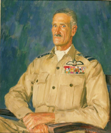 Portrait of Sir Keith Park. Painting by Bernard Hailstone (c. 1945). PD-U.K. public domain. Wikimedia Commons.