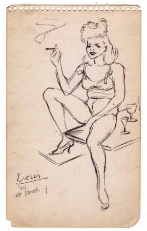 “Doris.” Sketch by Victor Dowd (c. 1944).