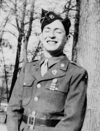 Seymour Nussenbaum while serving in the Ghost Army. Photo by anonymous (date unknown). Seymour Nussenbaum Collection. GALP Archive.
