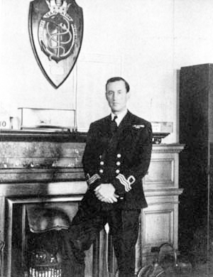 Commander Ian Fleming in uniform. Photo by anonymous (date unknown). 