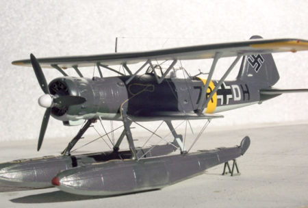 A model of a Heinkel He 114B. Photo by anonymous (date unknown).