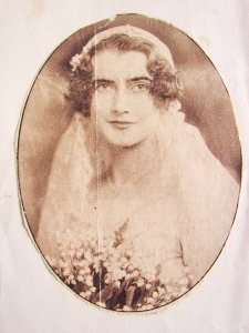 Betty’s official wedding portrait. Photo by anonymous (c. 1930). 