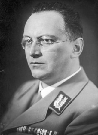 Konrad Henlein, Gauleiter of the Sudetenland. Photo by anonymous (c. 1939). Narodowe Archiwum Cyfrowe. PD-Author’s release. Wikimedia Commons.
