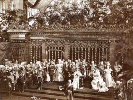 Coronation of Queen Wilhelmina of the Netherlands. Photo by anonymous (6 September 1898). PD-Author’s life plus 70 years or fewer. Wikimedia Commons.