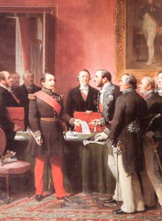 Emperor Napoléon III and Baron Haussmann