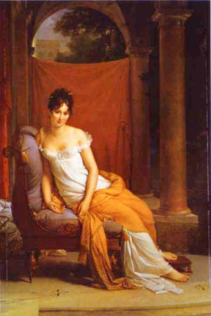 Portrait of Madame Juliette Récamier. Painting by François Gérard