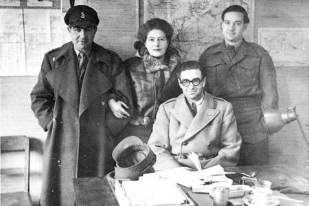 Vera Atkins With Members of the War Crimes Investigations Team