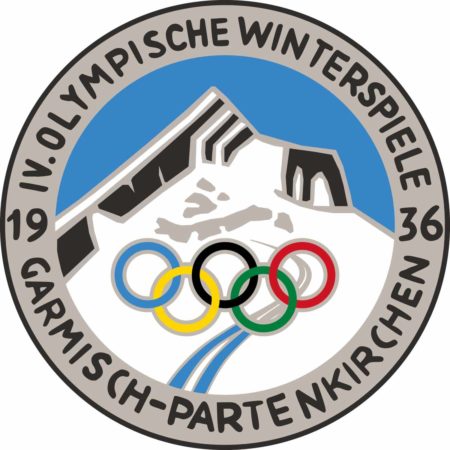 The logo for the 1936 Winter Olympics.