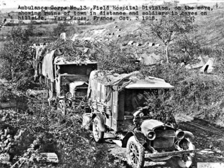 Ambulance Corps No 13 in France during first world war.
