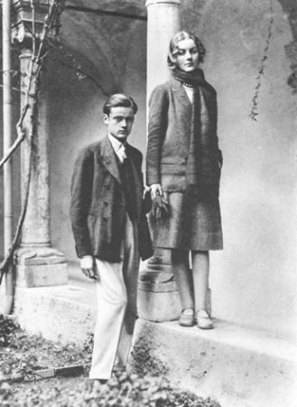 Diana Mitford and her first husband, Bryan Guinness, on their honeymoon in Taormina, Italy.