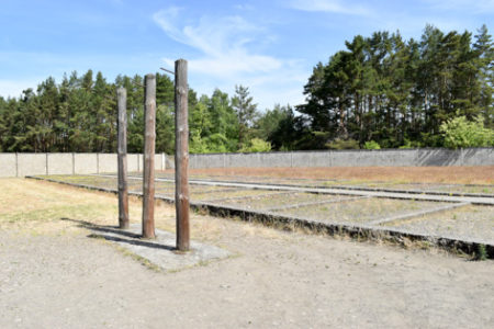 Execution posts inside KZ Sachsenhausen.