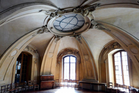 Top floor of l’Oratoire du Louvre where the Scots Kirk services were held before moving to Rue Bayard in 1885.