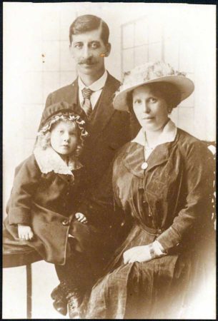Alfie Fripp and his parents.