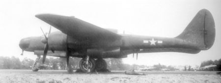 A Northrop P-61 Black Widow of the USAAF 422nd Night Fighter Squadron at RAF Hurn.