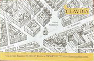 Business card for Clavidia. Photo by Sandy Ross (c. November 2023)