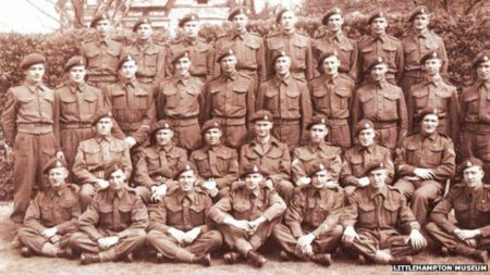 Men of a AU30 troop. Photo by anonymous (date unknown). Courtesy of Littlehampton Museum. BBC News. 5 October 2013. https://www.bbc.com/news/uk-england-sussex-24398930