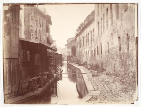 View of la Bièvre, or the Beaver River. This small river runs through Paris and was used as a dump for toxic chemicals and other harmful by-products of manufacturing companies. The river was covered over but still flows through the city. Paris is giving serious consideration to uncovering the river. Photo by Charles Marville (c. 1865). Metropolitan Museum of Art. PD-Author’s life plus 100 years or fewer. Wikimedia Commons. (Refer to “A River Runs Through It".)
