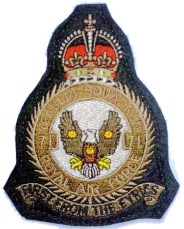 No. 71 Eagle Squadron RAF badge.